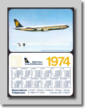 Pocket Calendar 1974
